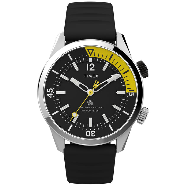 Timex Waterbury Diver 41mm All Black | Watches.com