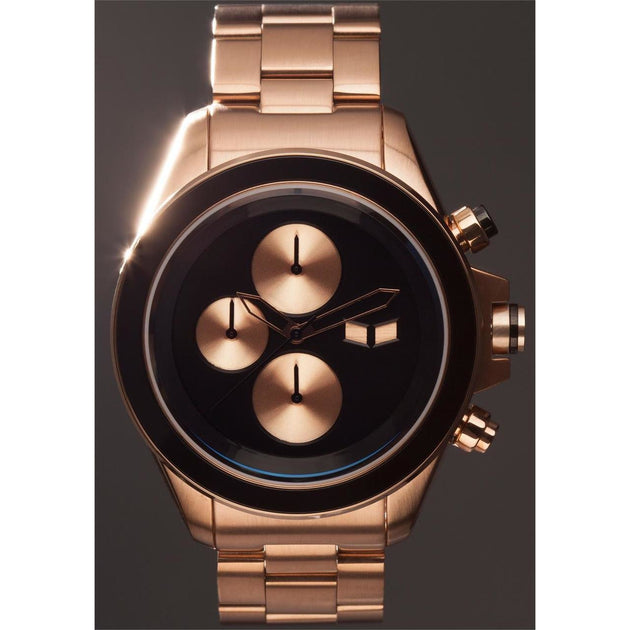 Vestal ZR2017 Minimalist Rose Gold/Black | Watches.com