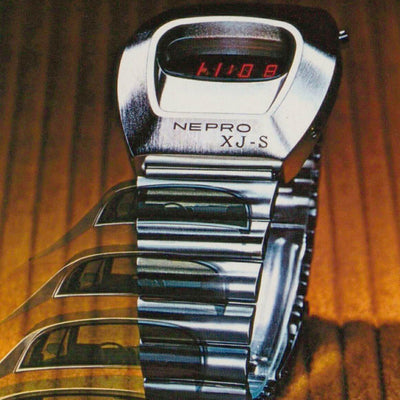 Rare Vintage Collabs: 1970s Nepro x Jaguar XJS & Bertone Lancia Stratos x Buler LED Watches