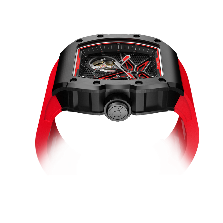 Olto-8 OLTO-8 REEF Skeleton Automatic Watch Red