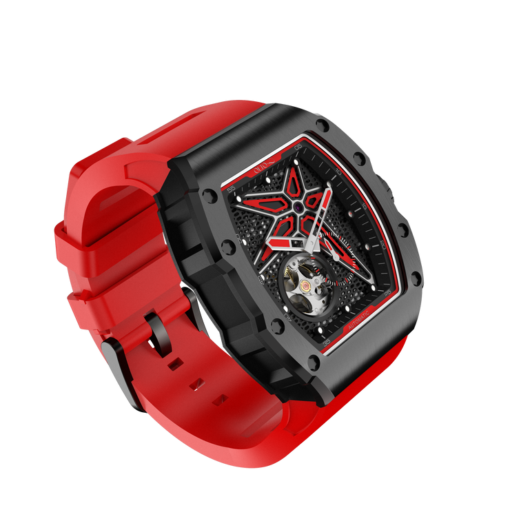 Olto-8 OLTO-8 REEF Skeleton Automatic Watch Red