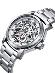 Manufaktur Waldhoff Republic II Diamond Silver on stainless steel bracelet