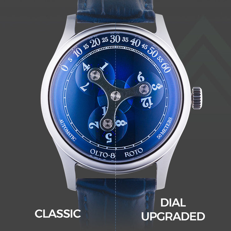 Olto-8 Roto Wandering Hour Automatic Ocean Blue