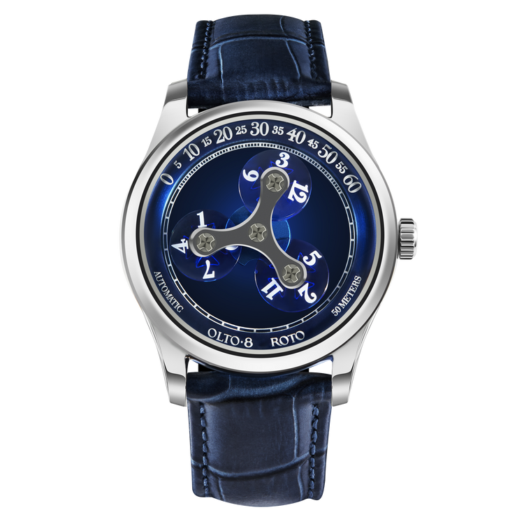 Olto-8 Roto Wandering Hour Automatic Ocean Blue