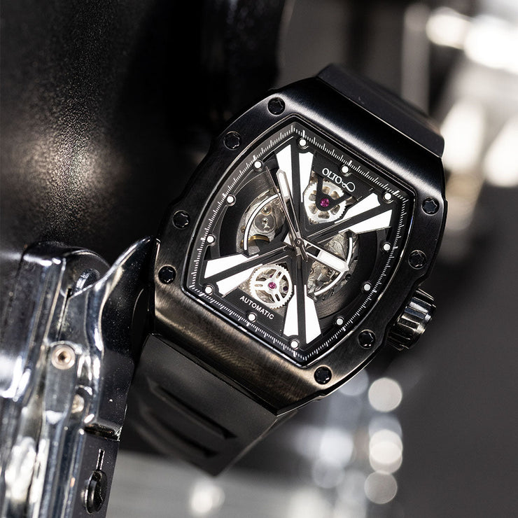 Olto-8 Explore-X Skeleton Automatic Black