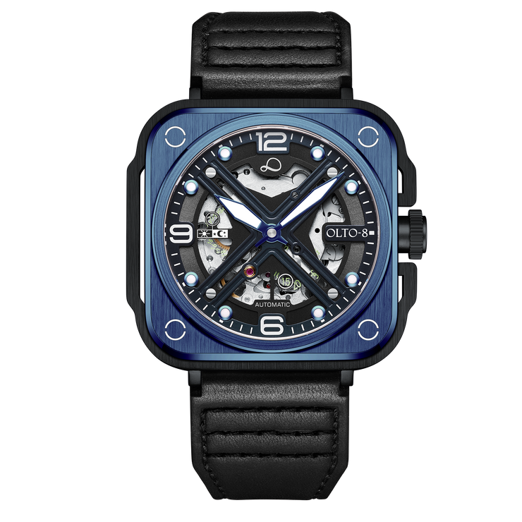 Olto-8 Iron-X Skeleton Automatic Blue