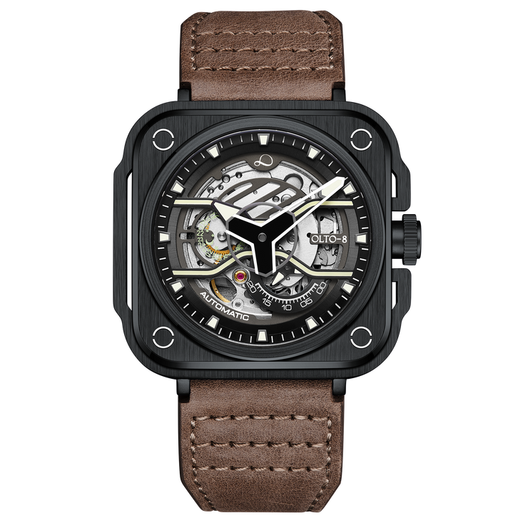 Olto-8 Iron-Ex Skeleton Automatic Brown