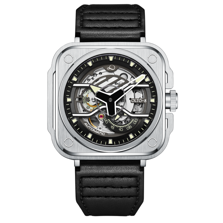 Olto-8 Iron-Ex Skeleton Automatic Silver