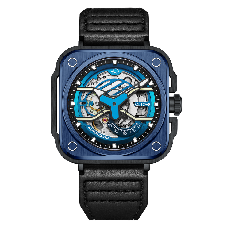 Olto-8 Iron-Ex Skeleton Automatic Blue