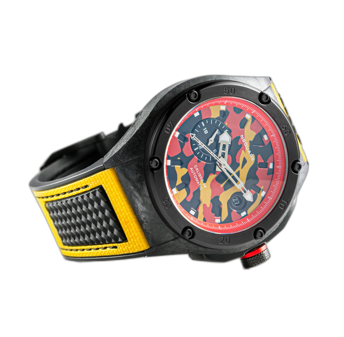 NSQUARE Caliber 39 Automatic 44mm N39.1 Sunny Yellow angled shot picture