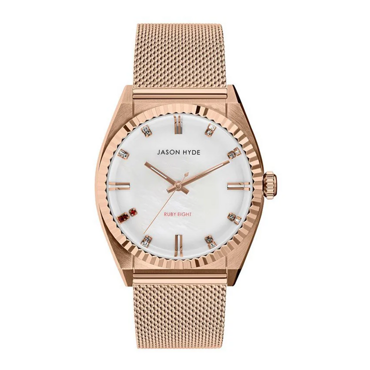 Jason Hyde Ruby 8 36mm Rose Gold Mother of Pearl