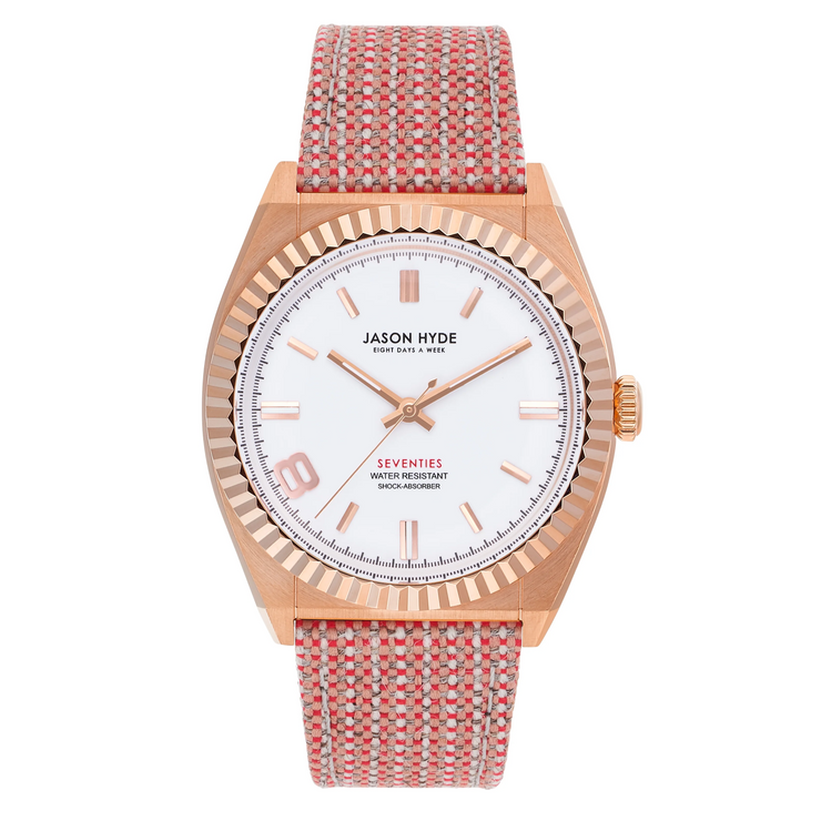 Jason Hyde Eight 36mm Rose Gold Pink