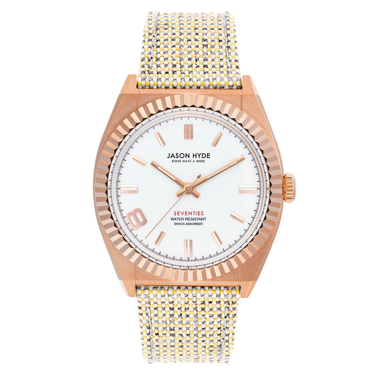 Jason Hyde Eight 36mm Rose Gold Cream