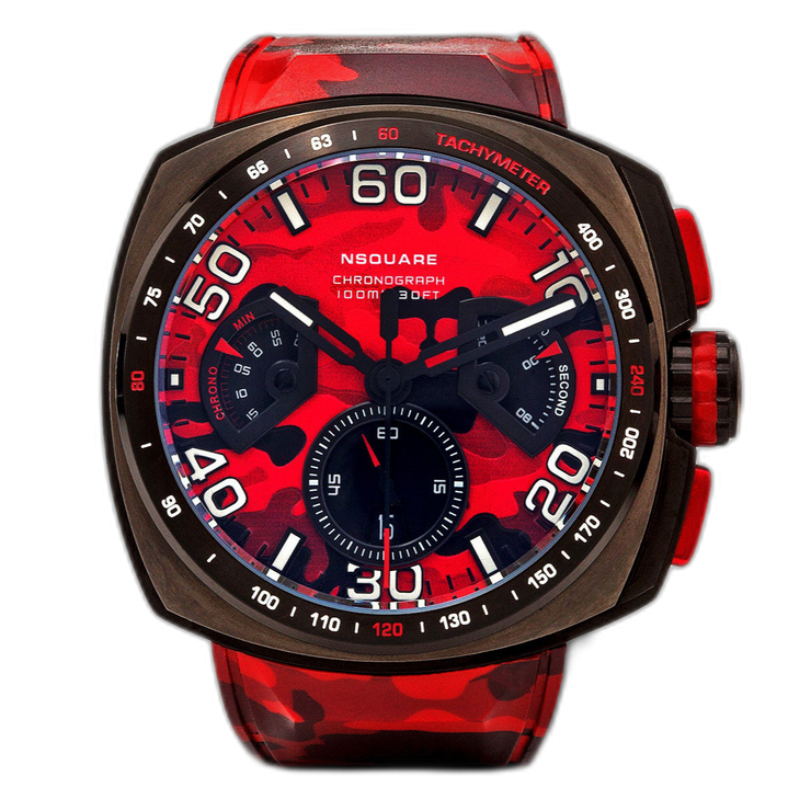 NSQUARE Nick Chronograph Camo 51mm N20.3 Red