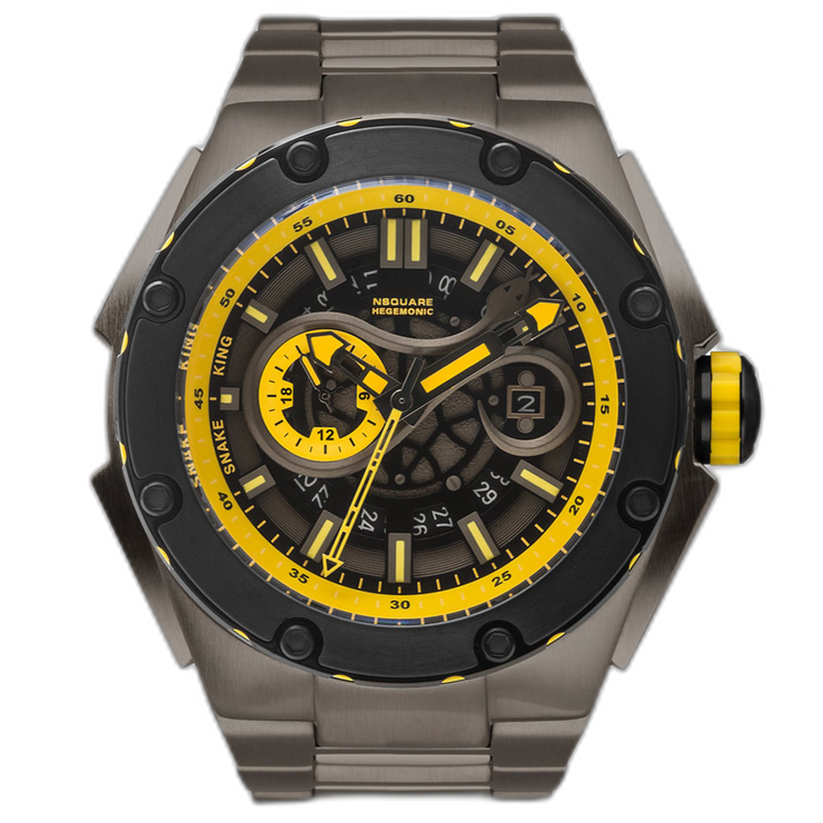 NSQUARE Snake King Automatic 46mm N10.3 Gray Yellow