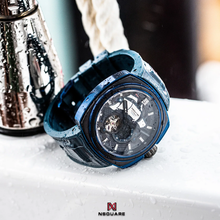 NSQUARE Voyager Automatic 51mm N25.2 Blue Black