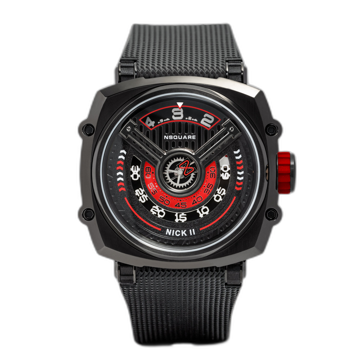 NSQUARE Nick II Automatic 45mm N12.2 Black/Red