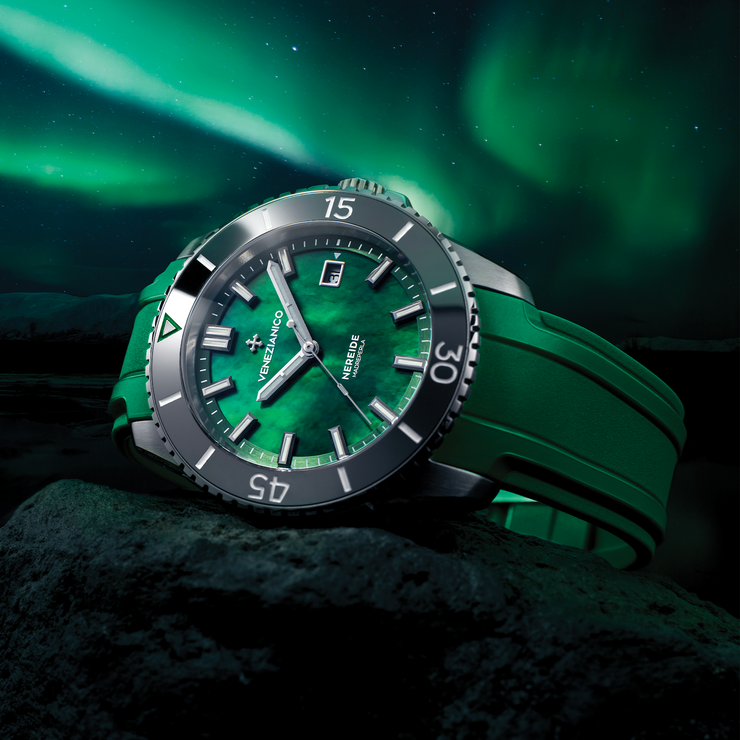 Venezianico Nereide Madreperla 42 Swiss Automatic Green