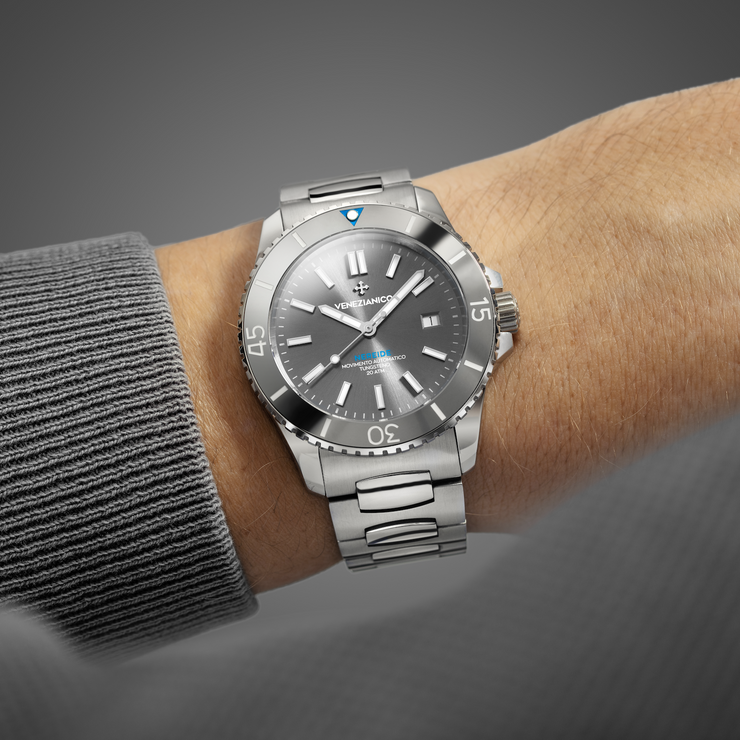 Venezianico Nereide Tungsteno 42 Swiss Automatic SS Grey