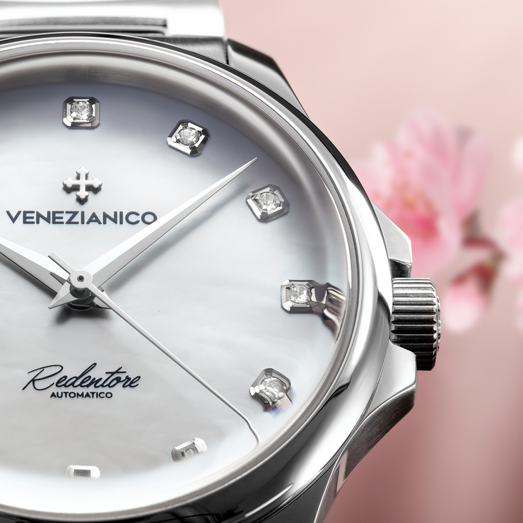 Venezianico Redentore 36 Automatic Diamond Mother of Pearl