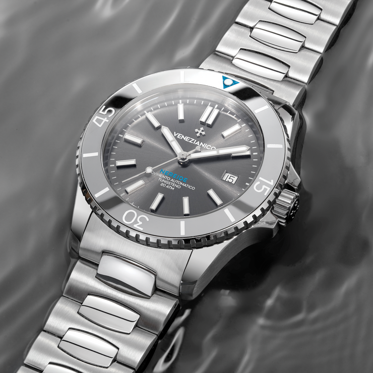 Venezianico Nereide Tungsteno 42 Swiss Automatic SS Grey