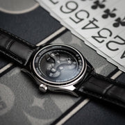 Olto-8 Roto Wandering Hour Automatic Midnight Black