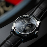 Olto-8 Roto Wandering Hour Automatic Midnight Black