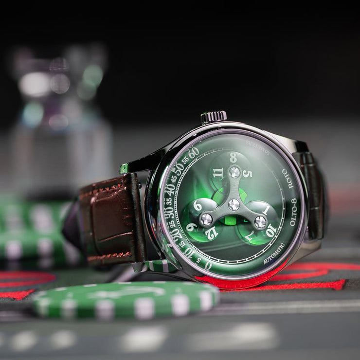 Olto-8 ROTO Wandering Hour Automatic Jade Green