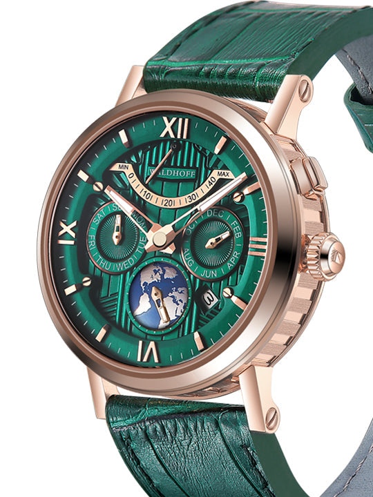 Manufaktur Waldhoff Multimatic II Emerald angled shot picture