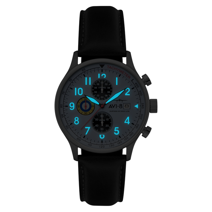 AVI-8 Hawker Hurricane Classic Chronograph Faded Blue