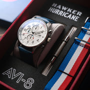 AVI-8 Hawker Hurricane Classic Chronograph Blue White