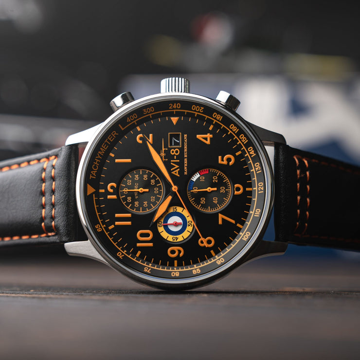 AVI-8 Hawker Hurricane Classic Chronograph Tiger Orange