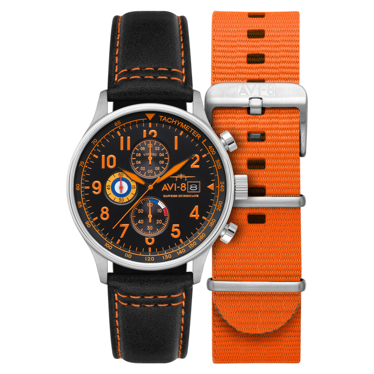 AVI-8 Hawker Hurricane Classic Chronograph Tiger Orange