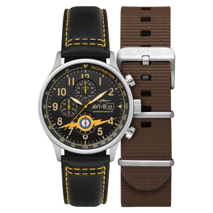 AVI-8 Hawker Hurricane Classic Chronograph Lightning Orange