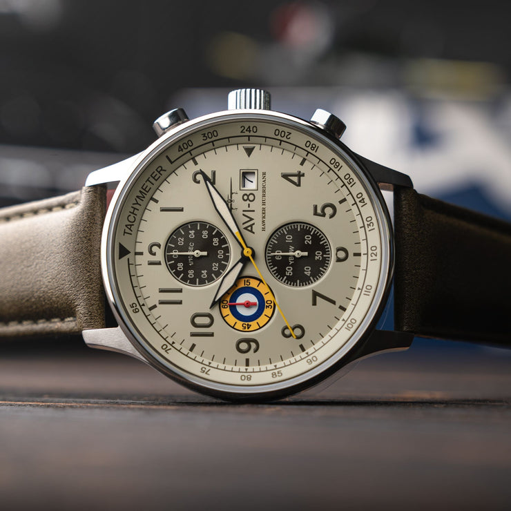 AVI-8 Hawker Hurricane Classic Chronograph Khaki Green