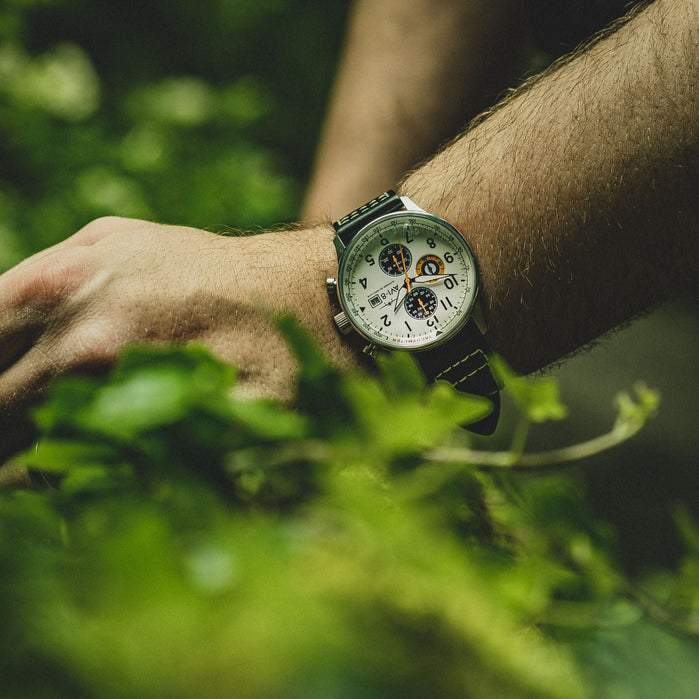 AVI-8 Hawker Hurricane Classic Chronograph Imperial War Museums Edition Sydenham angled shot picture