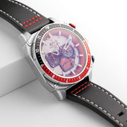 AVI-8 Hawker Hunter Atlas Dual Time Chronograph Hazard Red