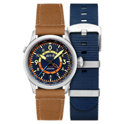 AVI-8 Flyboy Wingman Worldtimer GMT Automatic Atlantic Blue