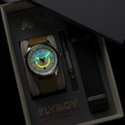 AVI-8 Flyboy Wingman Worldtimer GMT Automatic Sand Green