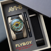 AVI-8 Flyboy Wingman Worldtimer Gmt Automatic Tropical Grey