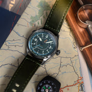 AVI-8 Flyboy Wingman Worldtimer GMT Automatic Jungle Green