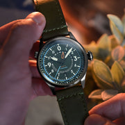 AVI-8 Flyboy Wingman Worldtimer GMT Automatic Jungle Green