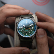 AVI-8 Flyboy Wingman Worldtimer GMT Automatic Jungle Green