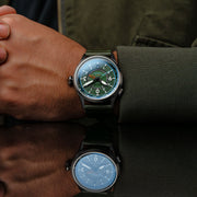 AVI-8 Flyboy Wingman Worldtimer GMT Automatic Jungle Green