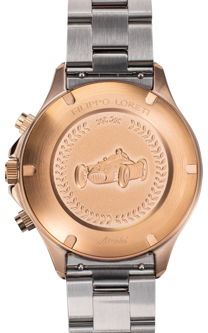 Filippo Loreti Ascari Arabic Dial Two Tone Rose Gold angled shot picture