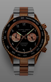 Filippo Loreti Ascari Arabic Dial Two Tone Rose Gold