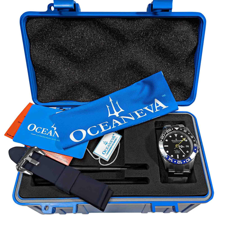 Oceaneva GMT Titanium Automatic Deep Marine Explorer 1250M Black