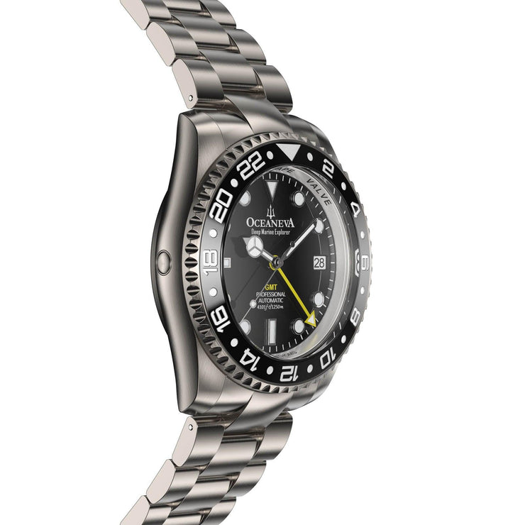 Oceaneva GMT Titanium Deep Marine Explorer 1250M Automatic Black