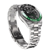 Oceaneva Deep Marine Explorer GMT Automatic 1250M Pro Diver Green Black