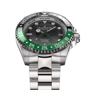 Oceaneva Deep Marine Explorer GMT Automatic 1250M Pro Diver Green Black